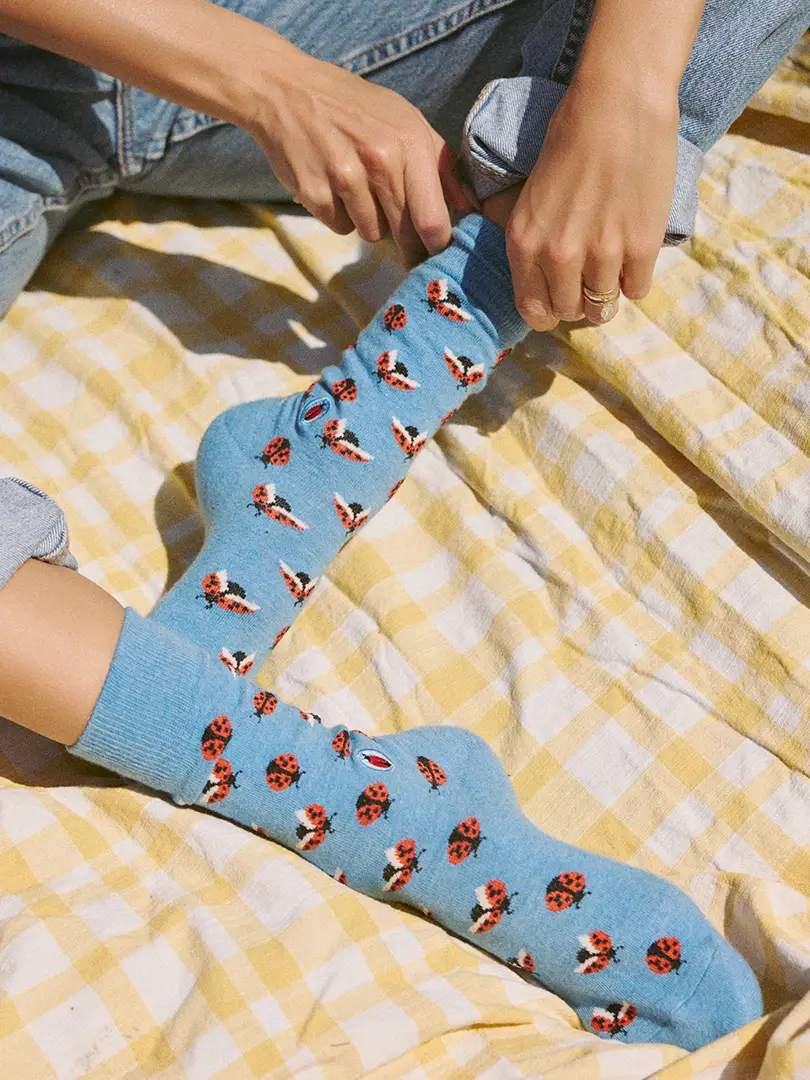 Socks That Protect Pollinators Ladybugs