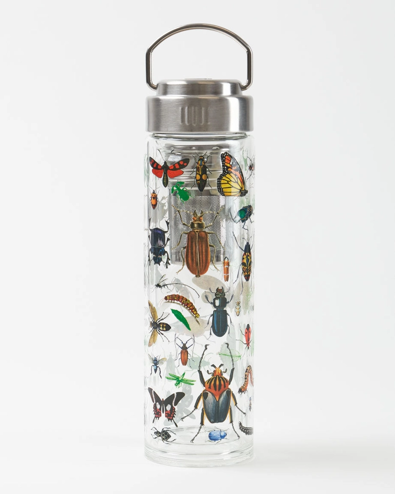 Insects of the World Glass Tea Infuser Flask