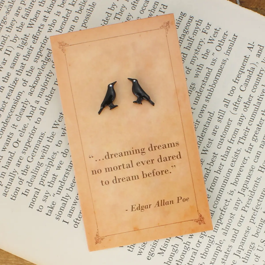 Raven Post Earrings