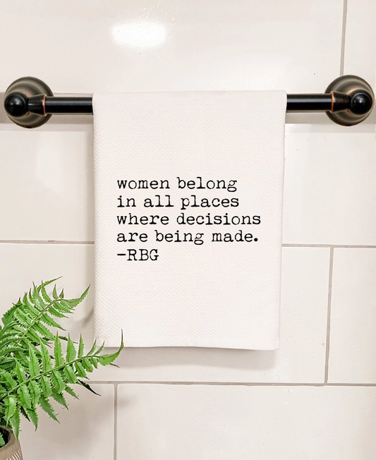 Women Belong Waffle Towel