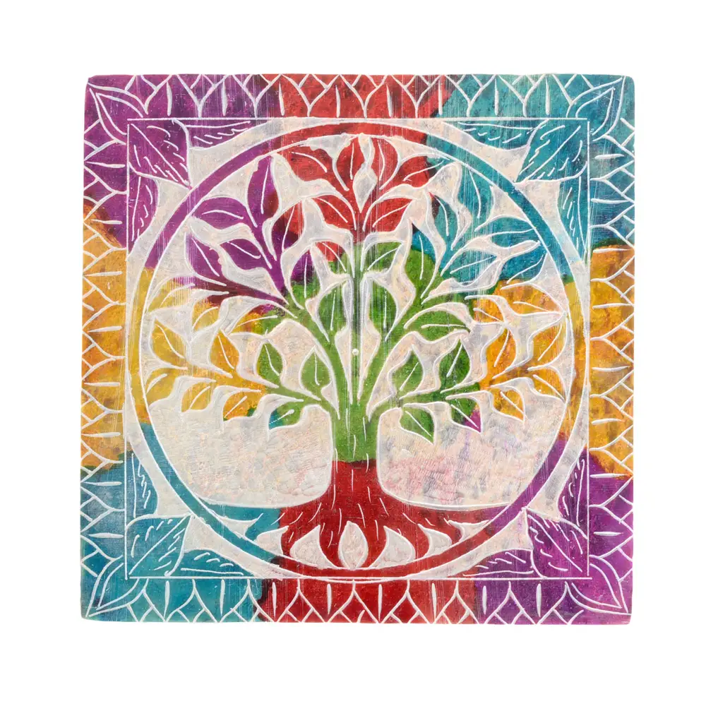 Colorful Stone Tree of Life Box