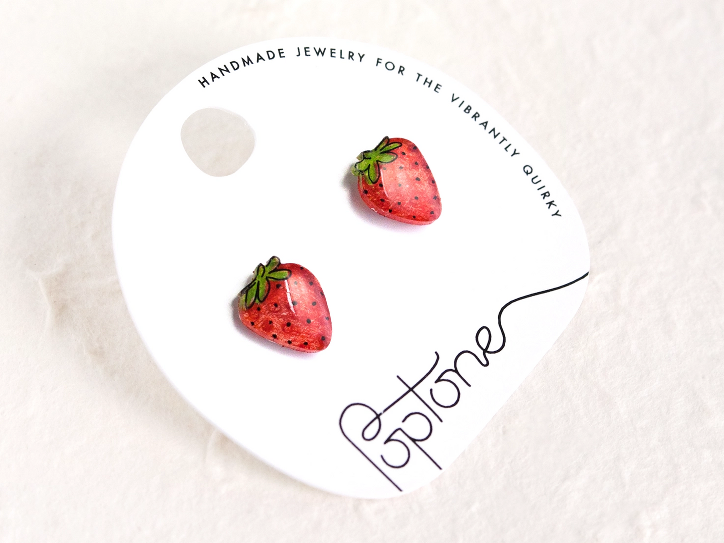 Strawberry Fruit Stud Earrings