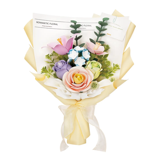 3D Plastic Flower Puzzle Bouquet