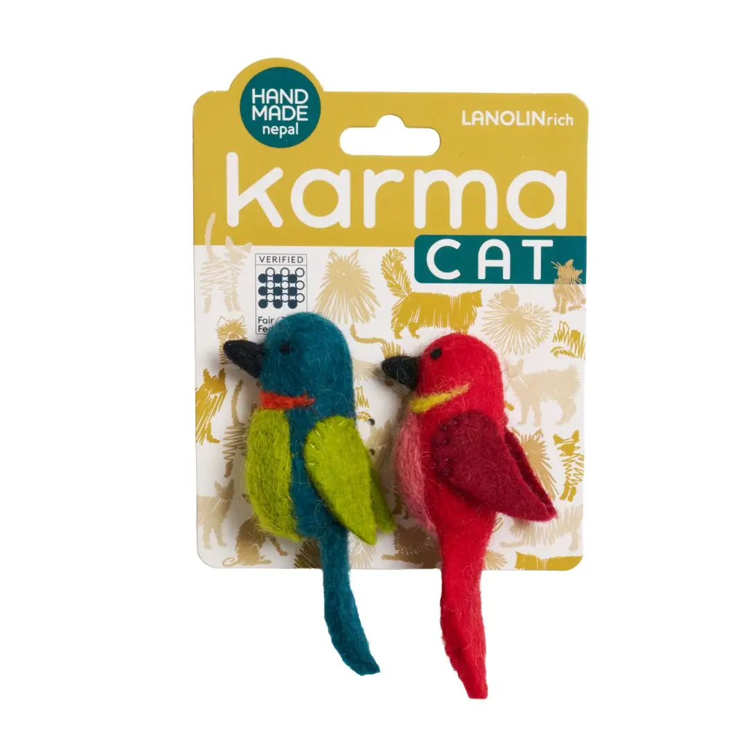 Wool Cat Toys Hummingbirds