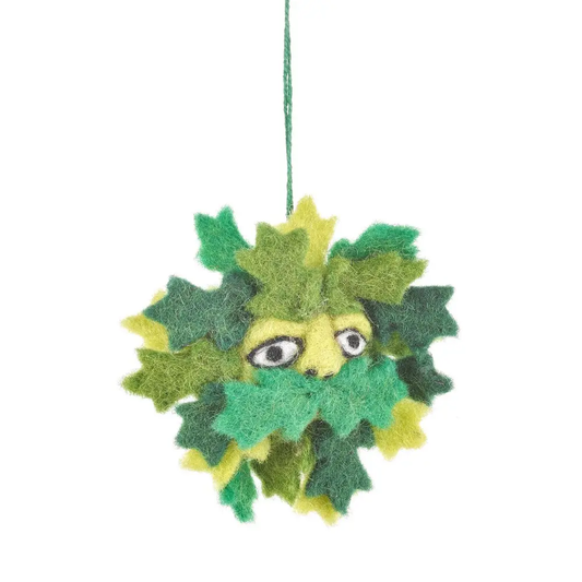 Felted Green Man Ornament