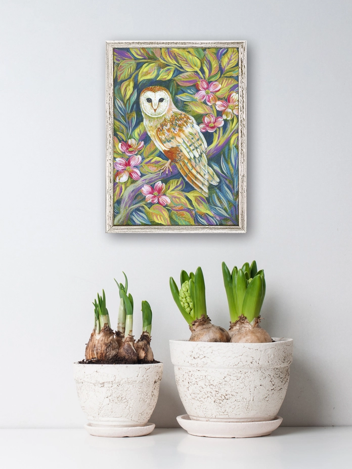 Quiet Imagination Owl Mini Canvas