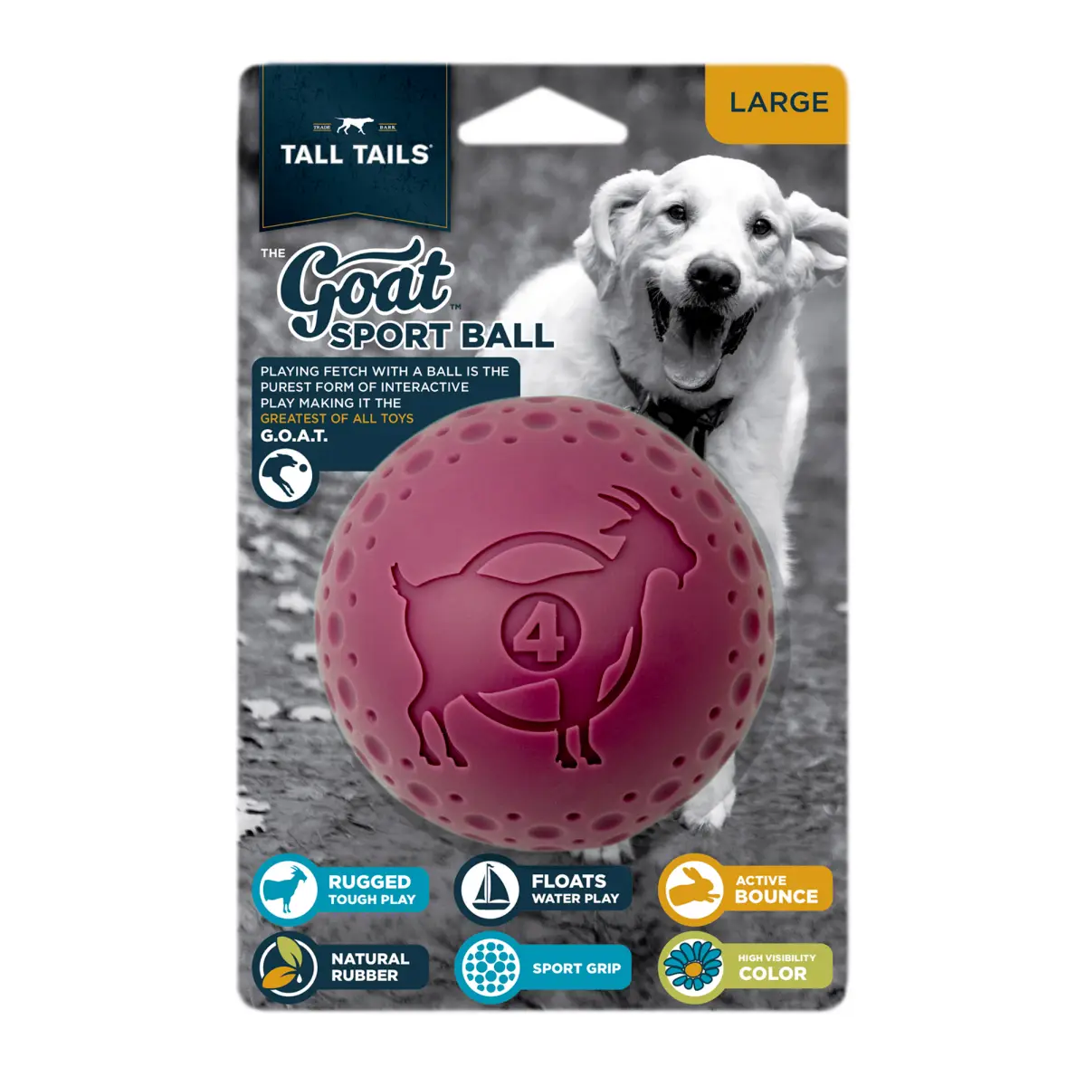Large Goat Sport Ball Dog Toy