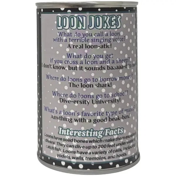 Canned Loon w/ Yodeling Sound Stuffed Animal