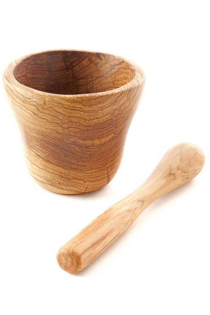 Wild Olive Wood Mortar & Pestle