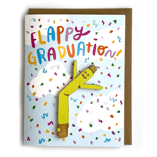 Card Flappy Graduation Air Dancer Magnet