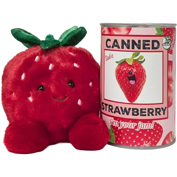 Canned Strawberry Stuffed Animal