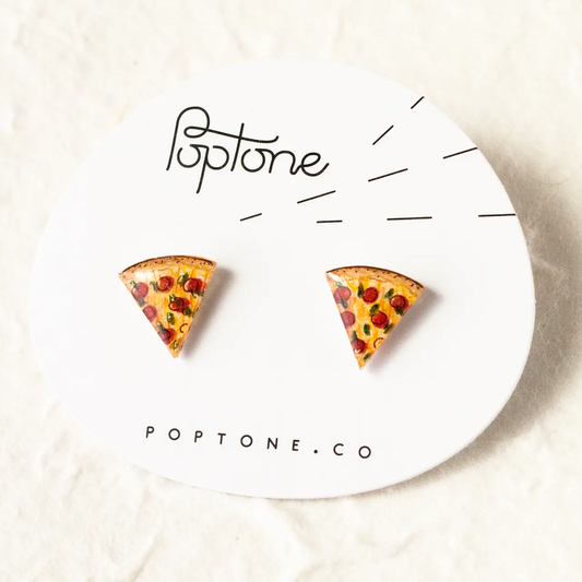 Pizza Slice Stud Earrings