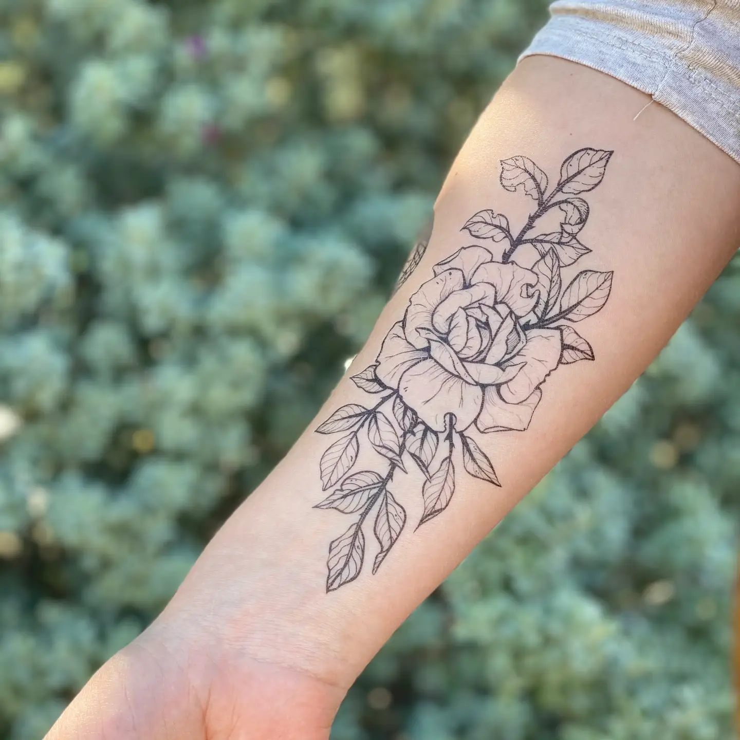 Rose Blossom Temp Tattoo