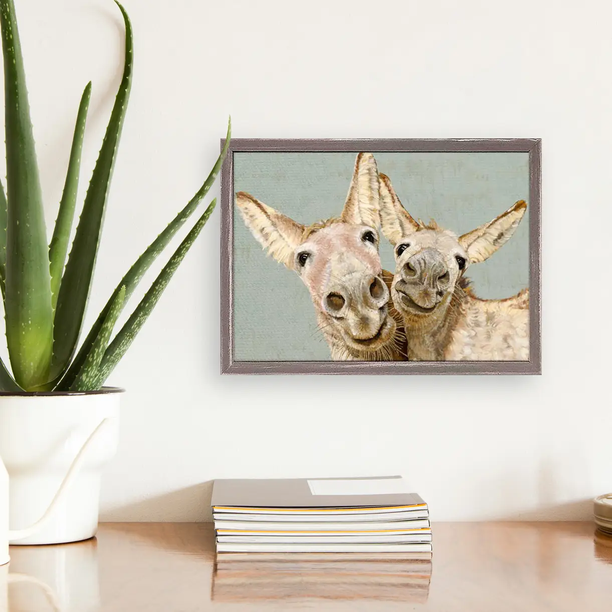 Los Dos Donkeys Mini Canvas