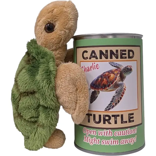 Canned Sea Turtle Stuffed Animal