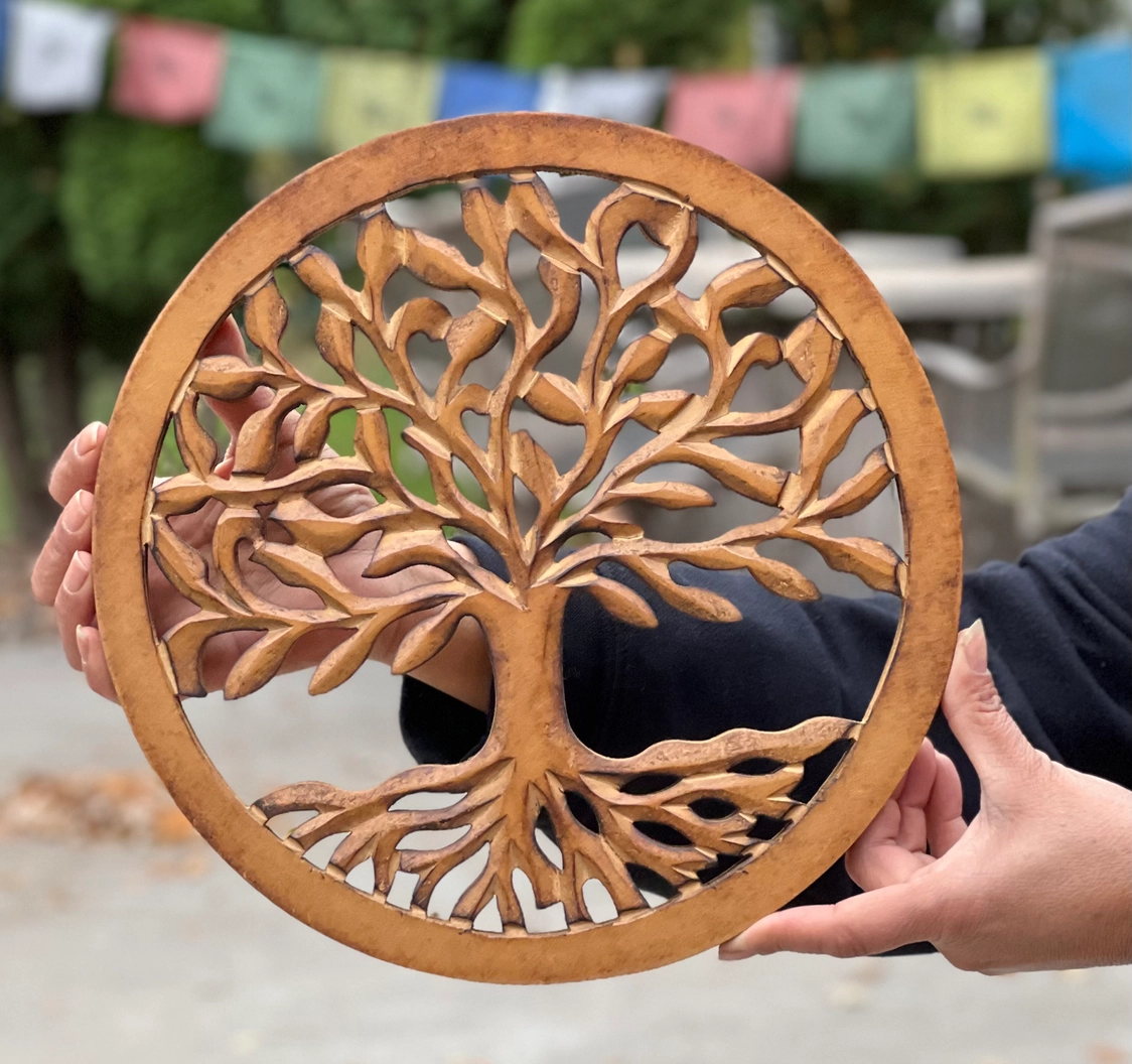 Wood Tree of Life Wall Hanging