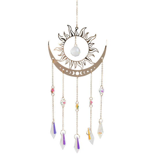 Sun Crescent Moon Phases Suncatcher