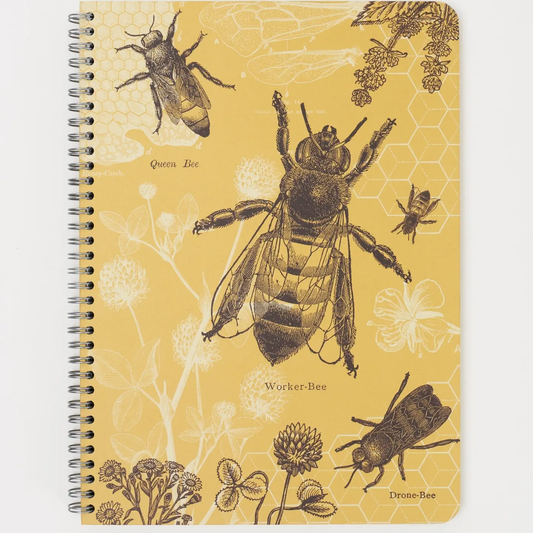 Honey Bee Spiral Notebook