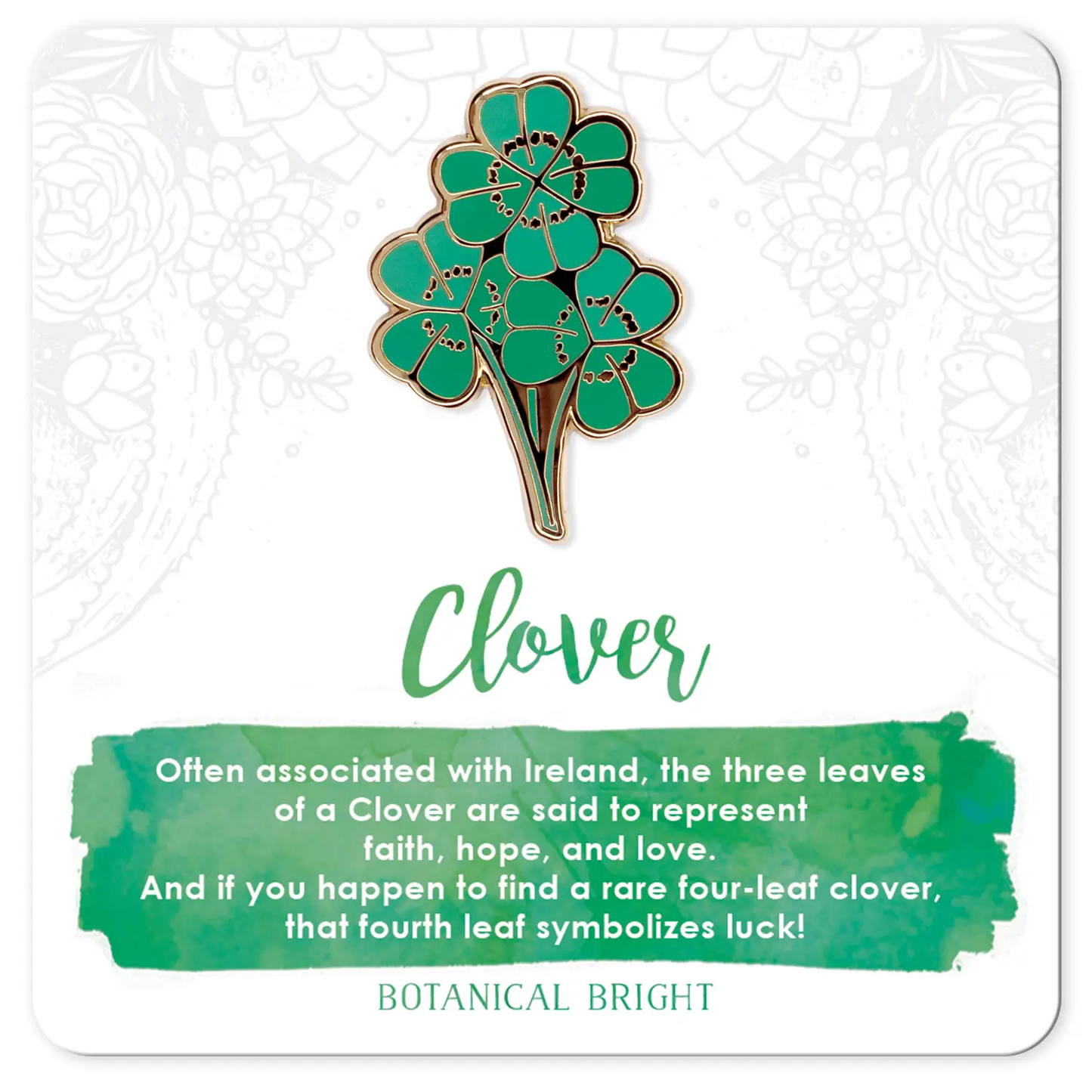 Four-Leaf Clover Enamel Pin