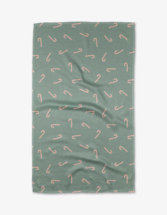 Geometry Tea Towel: Cute Candy Canes