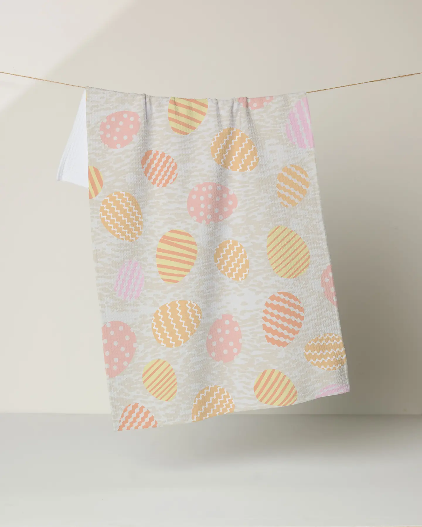 Geometry Tea Towel: Buttercream Easter