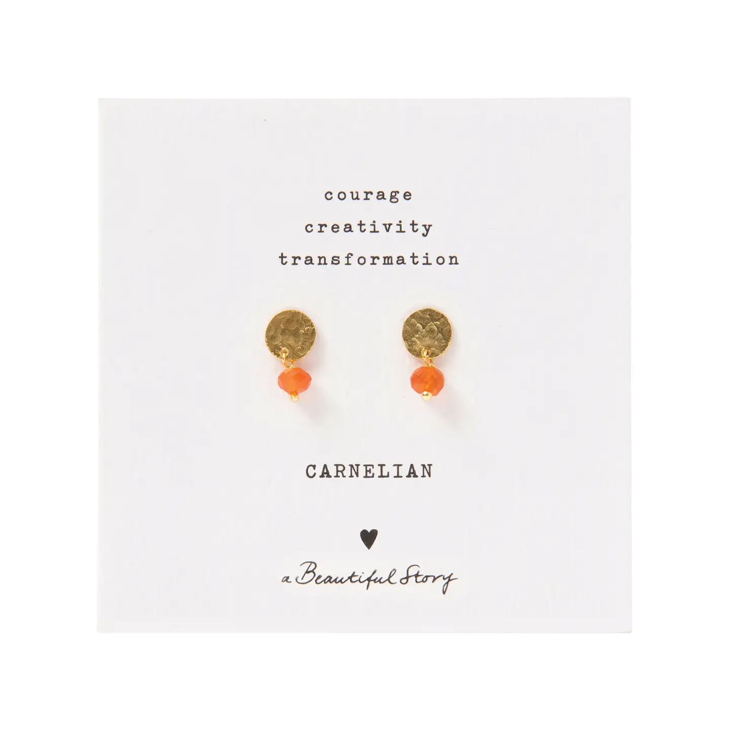 Mini Coin Gemstone Earrings Gold