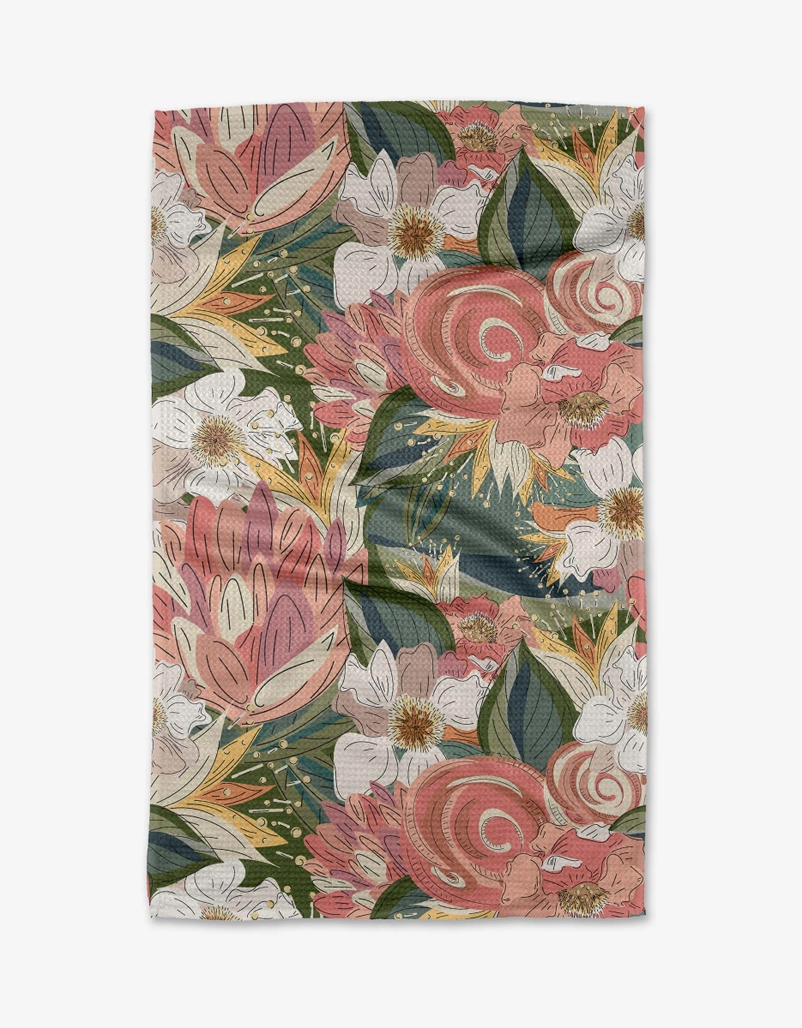 Geometry Tea Towel: Flower Explosion