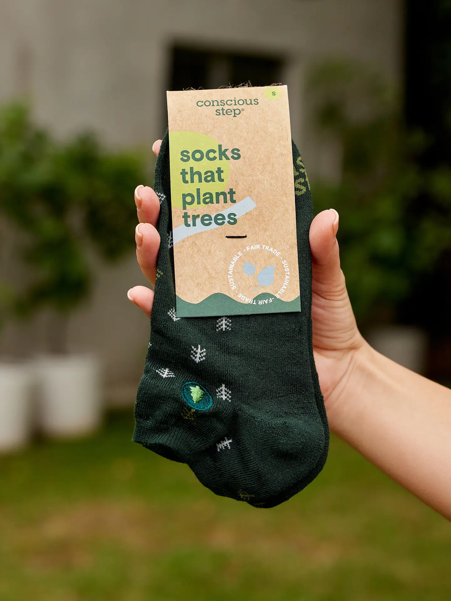 Socks That Plant Trees Ankle Dark Green Pine