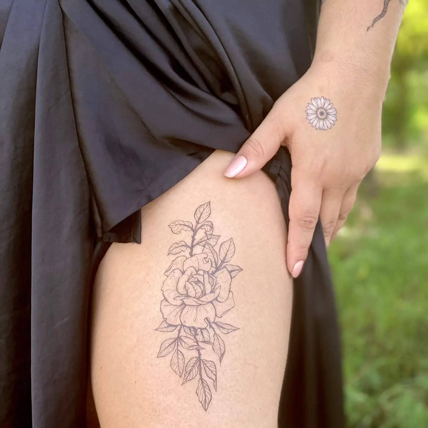 Rose Blossom Temp Tattoo