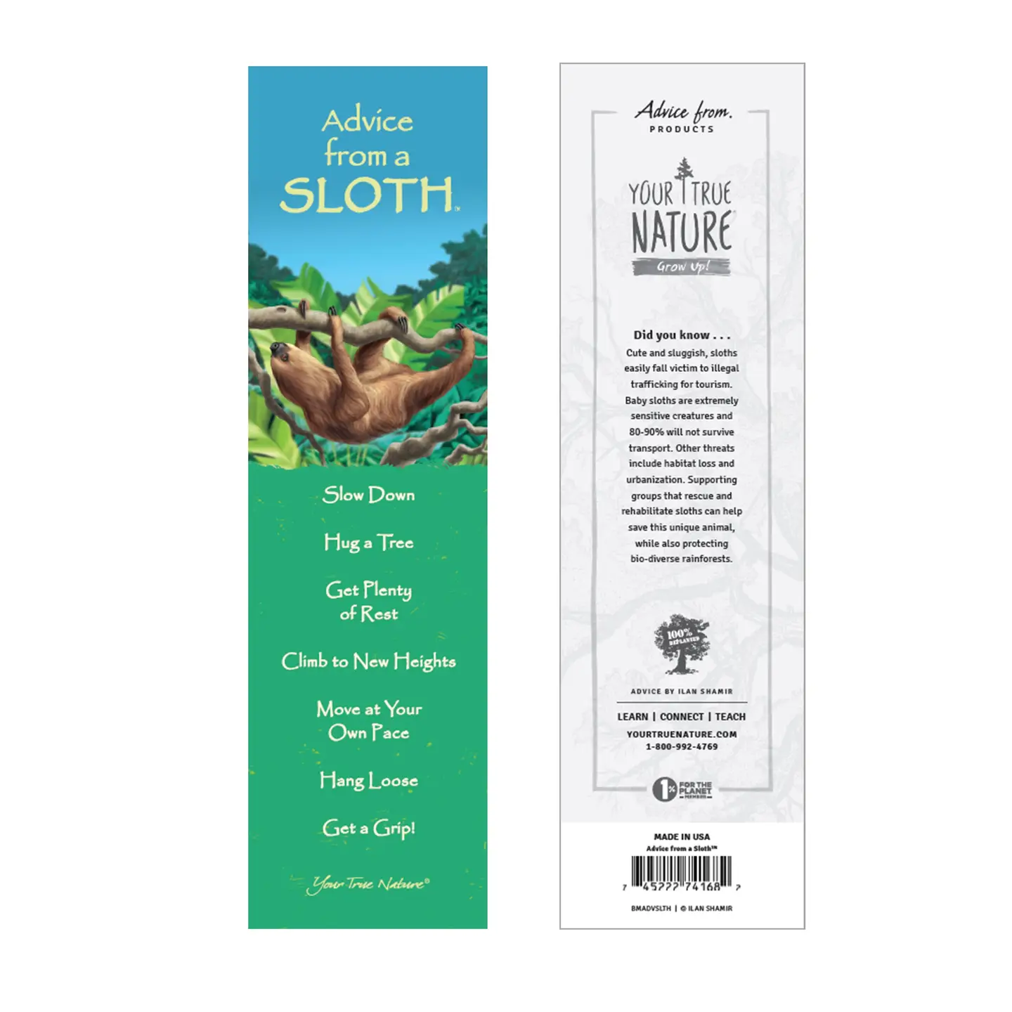 Bookmark Advice from a Sloth