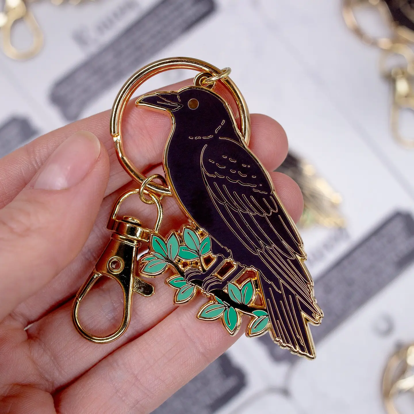 Raven Keychain