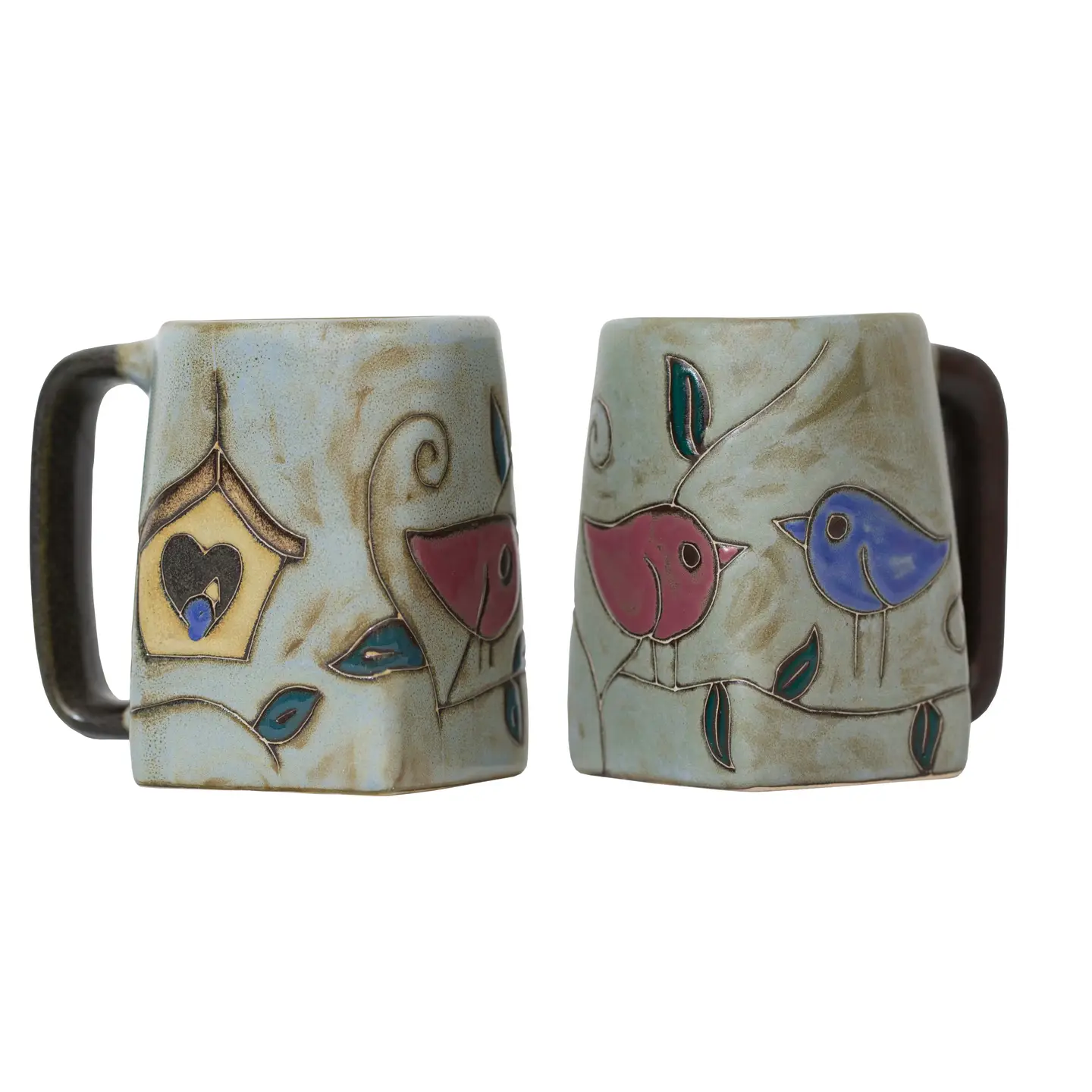 Mara Stoneware Birds Square Mug