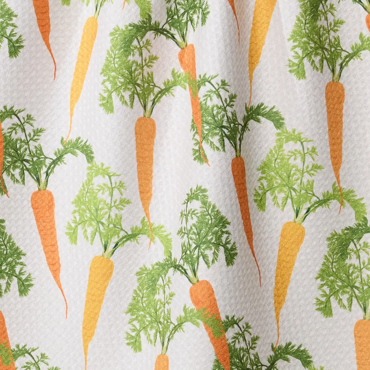 Geometry Tea Towel: Happy Carrots