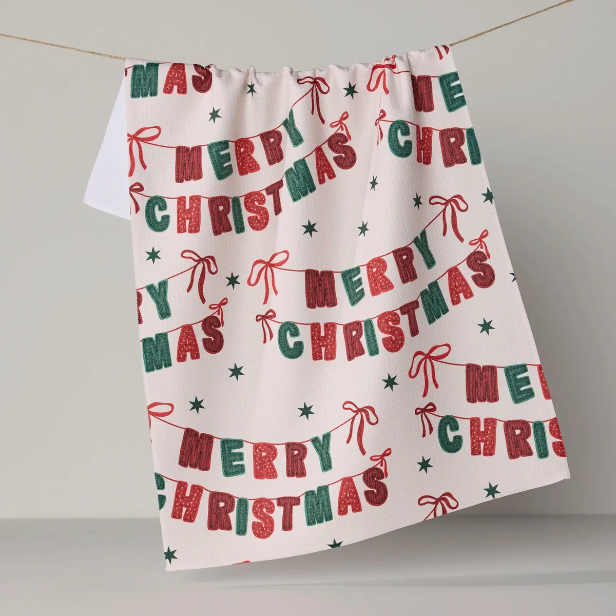 Geometry Tea Towel: Christmas Banner