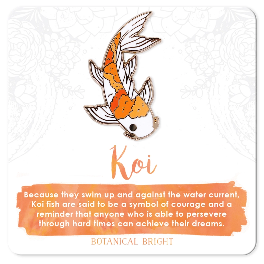 Koi Fish Enamel Pin