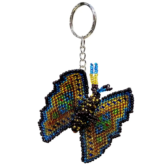 Beaded Butterfly Keychain