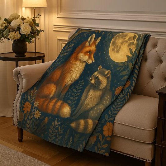 Enchanted Forest Velveteen Plush Blanket