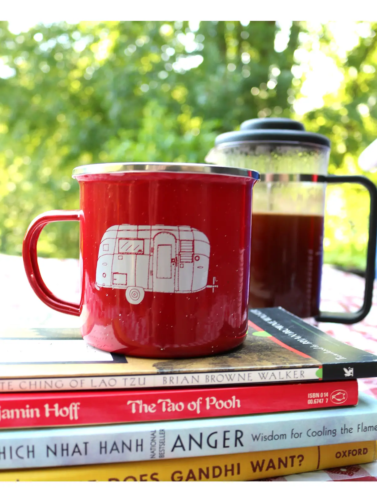 Happy Camper Enamel Mug