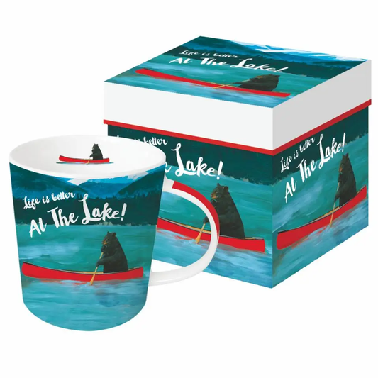 Mug in Box Life is Better At the Lake