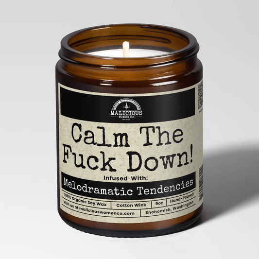 Calm The F*ck Down Candle
