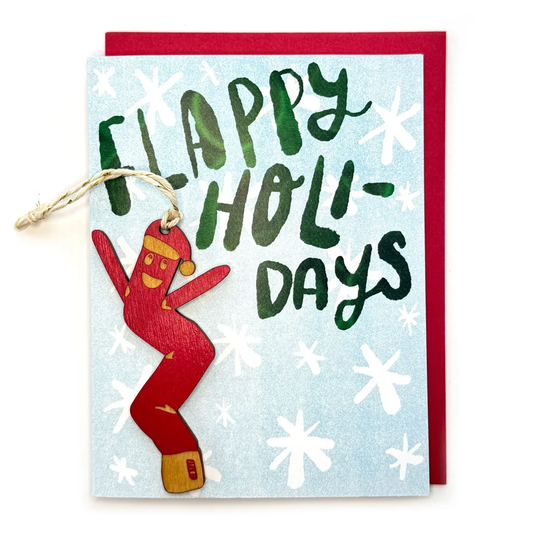 Flappy Holidays Card w/ Magnet