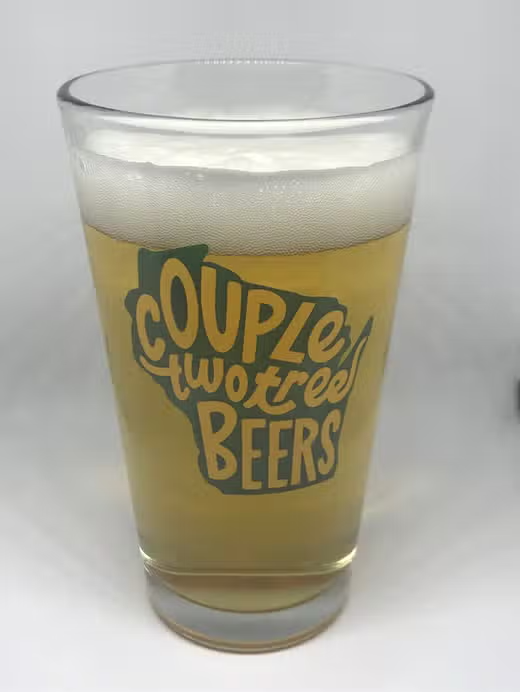 Couple Two Trees Pint Glass