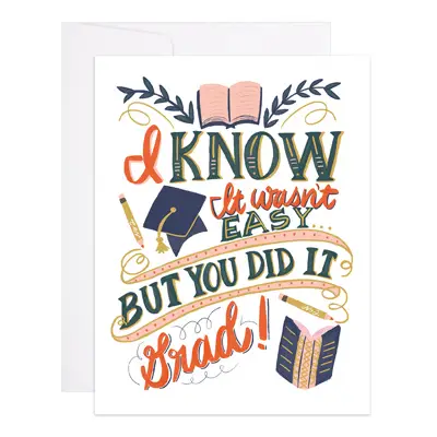 You Did it Grad Card