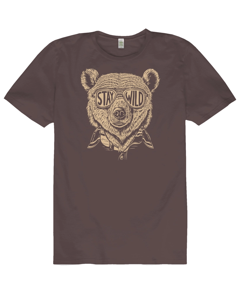 Stay Wild Bear Organic T-Shirt