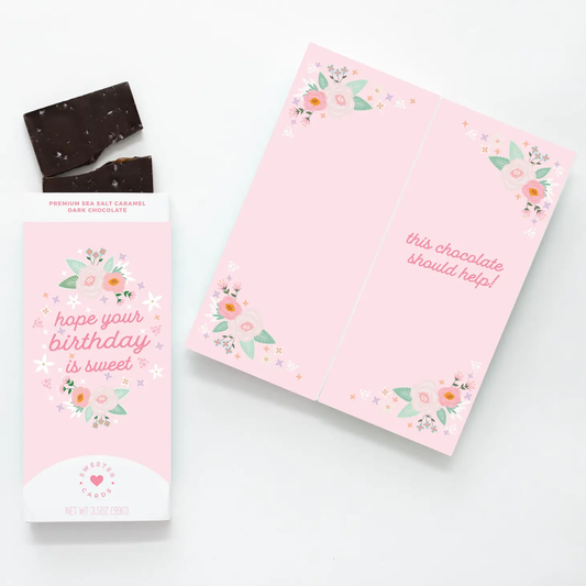 Hope Birthday Is Sweet Chocolate Bar Card