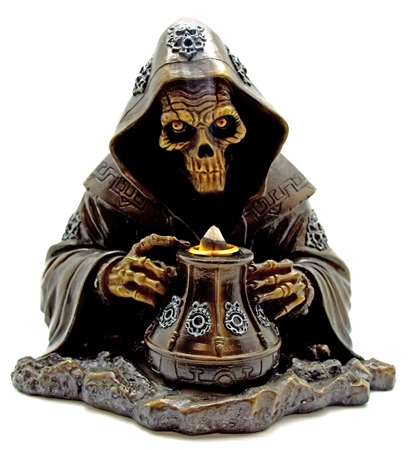 Grim Reaper Back Flow Incense Burner