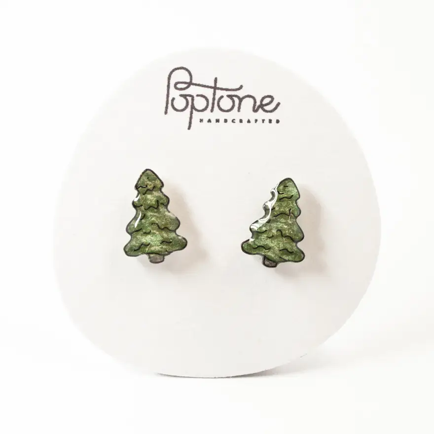 Pine Tree Stud Earrings