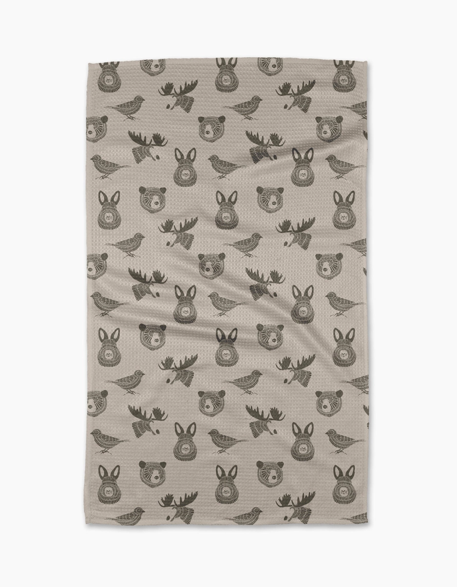 Geometry Tea Towel: Forest Animals