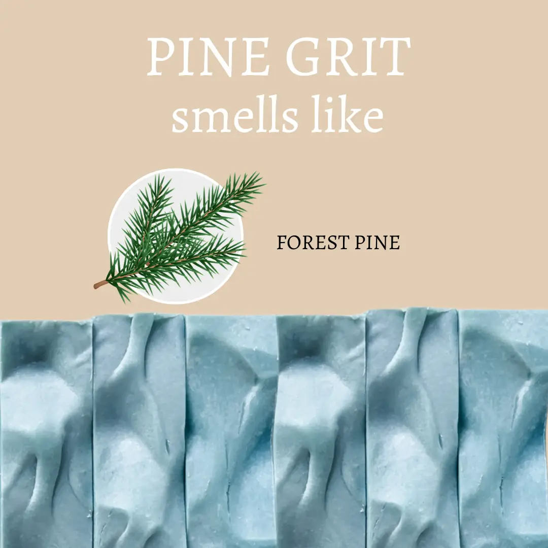 Pine Grit Exfoliating Handmade Soap