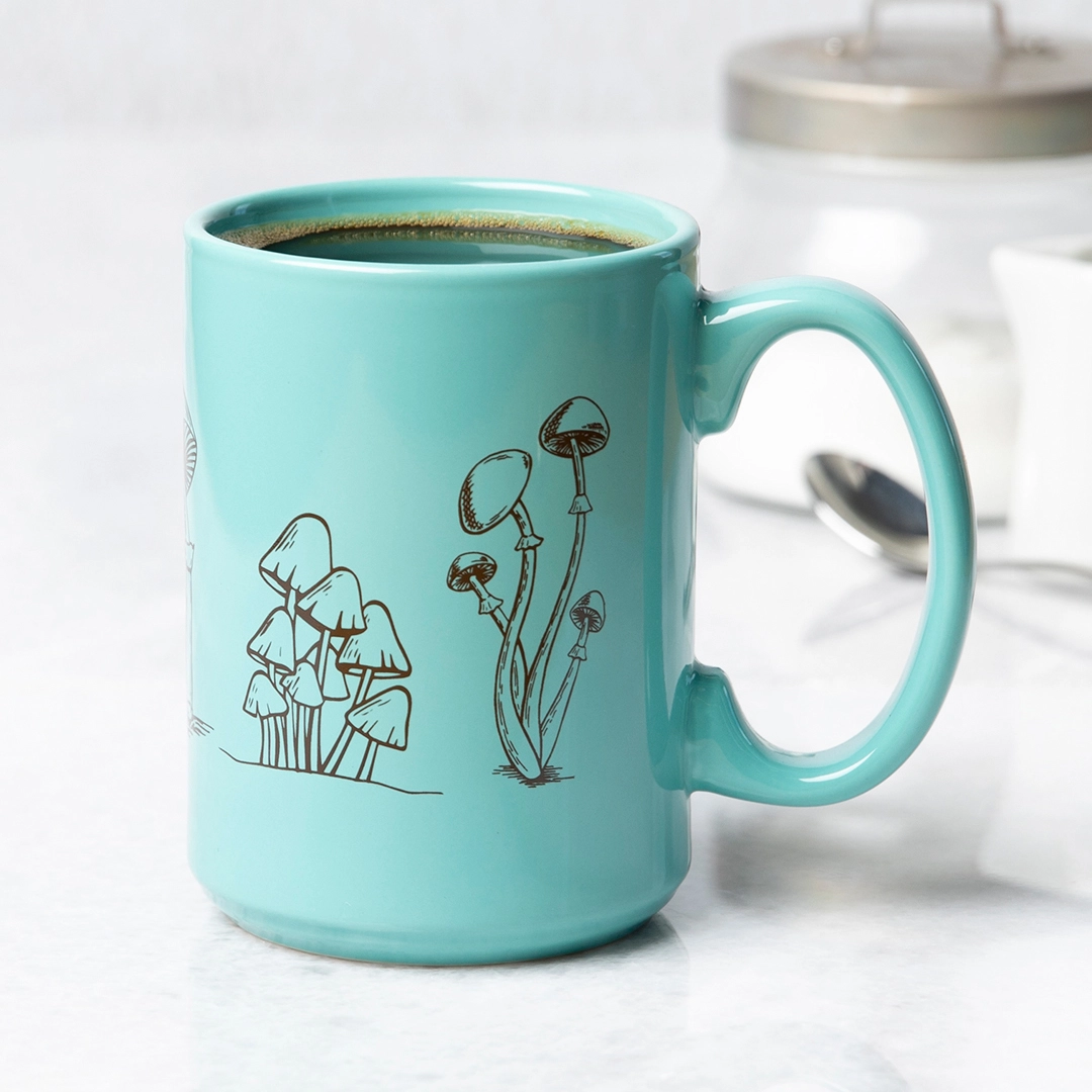 Mushroom Aqua Mug